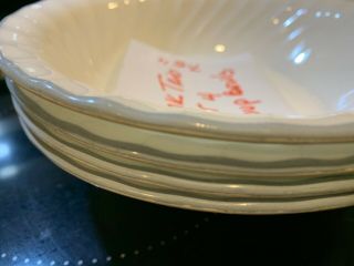 Set of 4 Corelle Pink Trio or Blue Enhancement Pattern 7.  5 Soup or Cereal Bowls 3