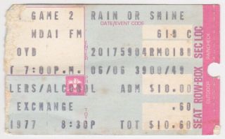 1977 Pink Floyd Soldier Field Chicago Concert Ticket Stub Bowl Of Rock Vtg