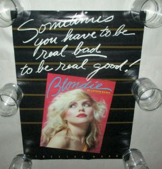 Blondie Debbie Harry Very Rare Promo Lester Bangs Poster 16 " X 22 ",