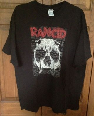 Rancid - Skull T - Shirt (2xl) Black