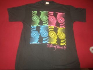 The Rolling Stones Steel Wheels Tour 1989 Authentic Concert Tour T Shirt Xl Rare