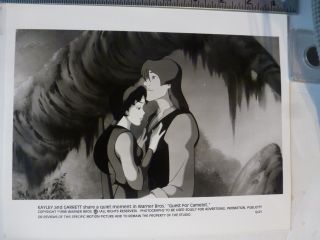 Vintage Glossy Press Photo Kayley And Garrett " Quest For Camelot " 1998