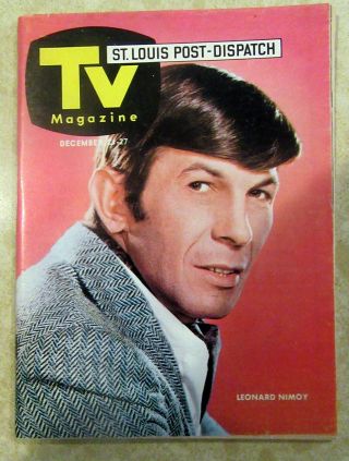 1969 St.  Louis Mo Local Tv Guide Mag Leonard Nimoy Star Trek Mission Impossible