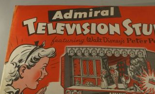 1953 ADMIRAL TELEVISION STUDIO WALT DISNEY PETER PAN IN LARGE PACKAGE 2