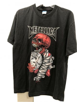 Metallica Madly In Anger With The World 2004 Tour T - Shirt L