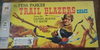 Vintage Fess Parker Daniel Boone Tv Show 1964 Board Game