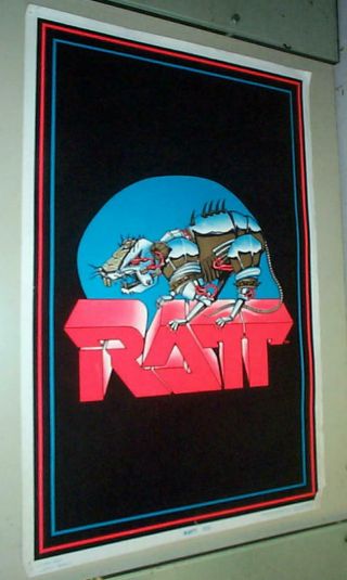 Ratt Vintage 1984 Blacklight Velvet Poster - Last One