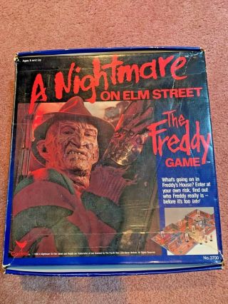 Vintage 1989 A Nightmare On Elm Street Game Freddy Krueger Complete Vg