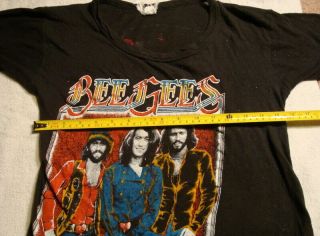 VINTAGE BEE GEES 1979 SPIRITS HAVING FLOWN NORTH AMERICAN TOUR T - SHIRT - SMALL 3