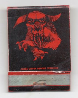 Mid 1960s Psychedelic Book Of Matches From Red Dog Saloon Virginia City Nevada
