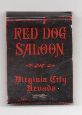 Mid 1960s Psychedelic Book of Matches from Red Dog Saloon Virginia City Nevada 2