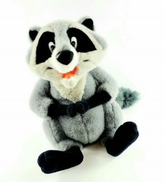 Vintage Walt Disney World Meeko Pocahontas Large 24” Plush Raccoon Stuffed Toy