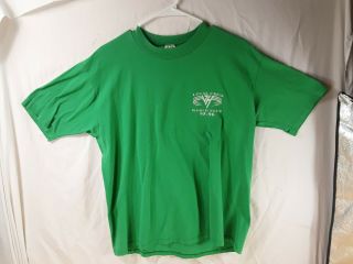 95 - 95 World Tour Van Halen Green Local Crew Xl Concert Tour T - Shirt Rare