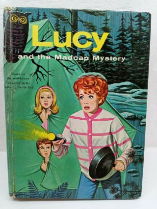 Vintage 1963 Whitman Tv Book " Lucy And The Madcap Mystery ".  Desilu Productions