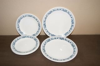Set 6 Corelle Old Town Blue Onion Luncheon Salad Bread Plates 8 1/2 " And 6 3/4 "