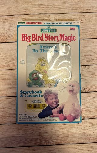 Vintage Sesame Street Big Bird Story Magic Storybook & Cassette 2