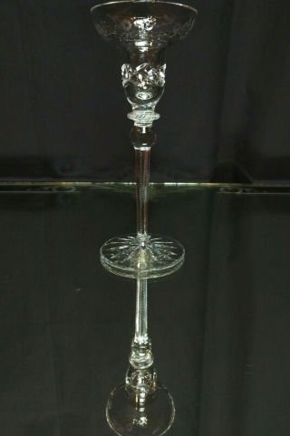 Near Rogaska Gallia Crystal Candlestick Candle Holder With Sticker