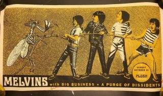 Melvins Signed Poster Print Big Business Dale Buzzo Jared Numbered 54/100