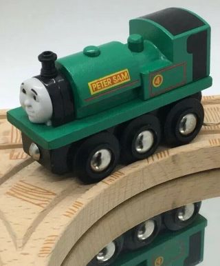 Brio Brand Thomas Wooden Railway Peter Sam 1996 Near Allcroft Train Set Toy