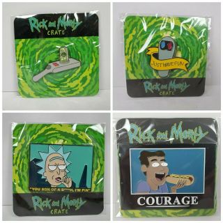 Rick And Morty Enamel Metal Pin Loot Crate Exclusive You Choose