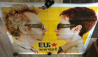 Eurythmics Rare Double Subway Promo Display Poster Peace Tour 90s Annie Lennox