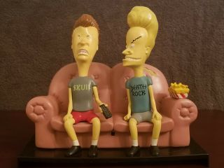 Vintage 1996 Beavis And Butt - Head Tv Talkers On Couch Figure Remote Control