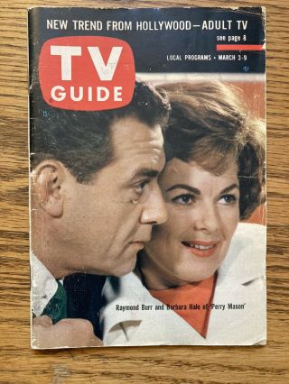 No Texas 1962 Tv Guide (barbara Hale/perry Mason/margarita Sierra/william Frawley