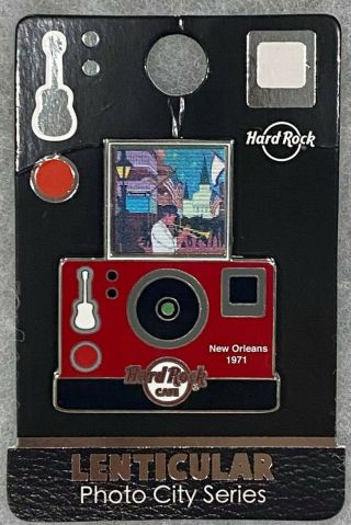 Hard Rock Cafe Orleans Lenticular Camera Photo City Series Pin 610194