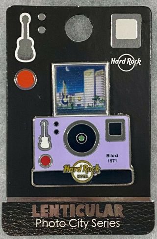 Hard Rock Hotel Biloxi Lenticular Camera Photo City Series Pin 592372