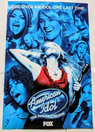 American Idol Poster Final Season Limited Edition Fox Studios Print 40x27in