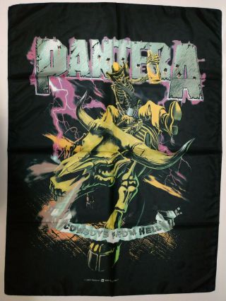 Vintage Pantera 2001 Textile Poster Flag Banner Cowboys From Hell
