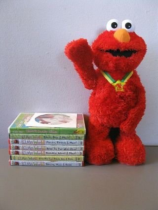 Tmx Extra Special Edition Tickle Me Elmo Doll - - 2005 - - Plus 8 Bonus Dvds