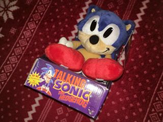 Official Treasure Inc Sonic Plush Toy Doll Usa 1997 Sega Boxed Does Not Talk