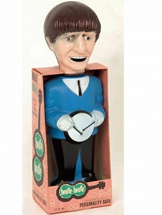 Beatles Soaky Bubble Bath Colgate - Palmalove Paul /ringo Figures Display Doll