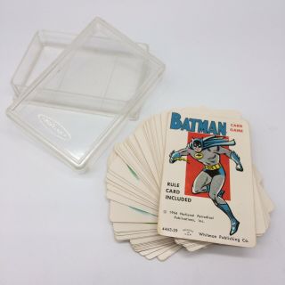 Vtg Whitman Batman Card Game 1966 Missing Instruction Card Dc Comics