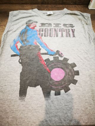 Big Country Town And Country 1984 Tour T - Shirt Acme Large Punk Vintage