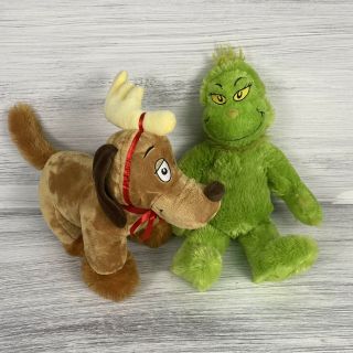 Build A Bear The Grinch & Max The Dog How The Grinch Stole Christmas Plush Set