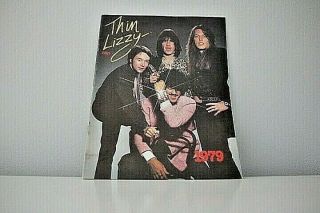 Thin Lizzy Black Rose Tour Progrmme 1979 Phil Lynott,  Gary Moore,  Scott Gorham