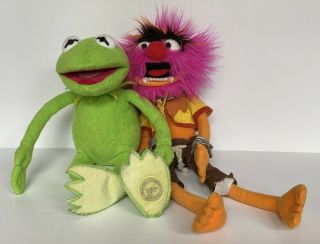 Disney Store The Muppets Kermit The Frog & Animal 16 " Deluxe Plush Figures