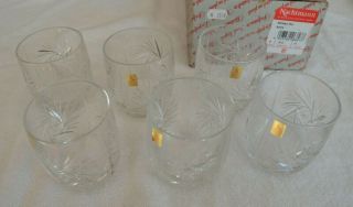 Nachtmann Astra 24 Lead Crystal Whiskey Glasses Set Of 6 (4 Boxes Available)