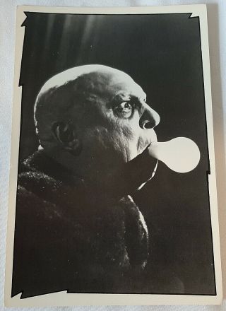 Vintage The Addams Family Uncle Fester Postcard Jackie Coogan Rare