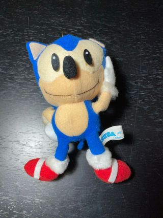 Sonic The Hedgehog Sonic Plush 1991 Ufo Prize Sega Vintage Japan 1991 1992