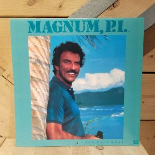 Vintage Magnum P.  I.  1990 Calendar Poster Tom Selleck Collectable - Swanky Barn