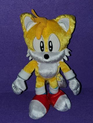 Sega 8” Shiny Tails Miles Prower Sonic The Hedgehog 25th Anniversary Tomy Plush