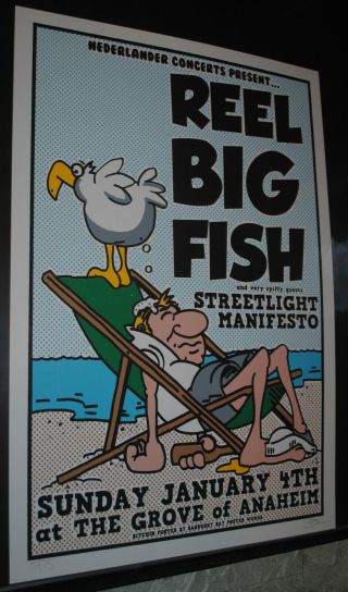 Reel Big Fish Anaheim 2009 Concert Poster /75 Art Print Streetlight Manifesto