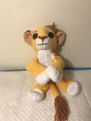 Vintage Mattel 1993 Walt Disney The Lion King Simba Plush Authentic 17” Rare