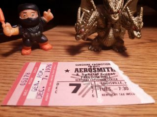 Aerosmith Rocks Tour 1976 Ticket Stub Louisville Ky 12/7/76