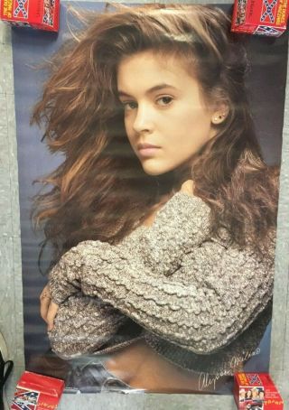 1988 Young Alyssa Milano Sweater Poster Rare Vintage Pc0947 M24
