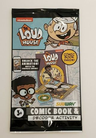 THE LOUD HOUSE Nickelodeon Comic Book Poster Game Decoder SUBWAY COMPLETE 4 SET 3