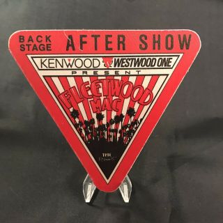 Fleetwood Mac After Show Concert Backstage Pass Satin Sticker Otto Vintage 1987